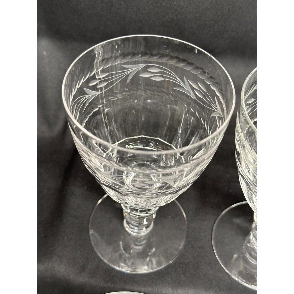 Fostoria Minuet Clear Crystal Wine or Water Glass 148433, 4 in, discontinued - Picture 7 of 7